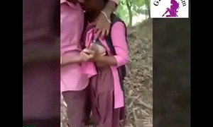 Boobs Pressing A School Girl