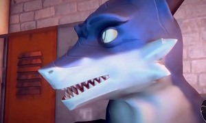Furry porn cg animation gay shark and wolf