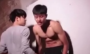 Asian hot boy gutpunch
