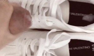 Fuck Anna's white sneaker